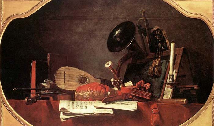 Jean Baptiste Simeon Chardin Attributes of Music